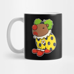 Grumpy Capybara Clown Mug
